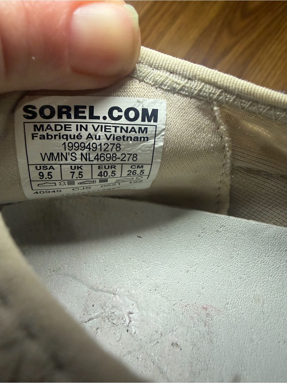 NWOT Sorel Kinetic Impact Strap dark stone/ bolt comfort sneakers 9.5 - Picture 6 of 6